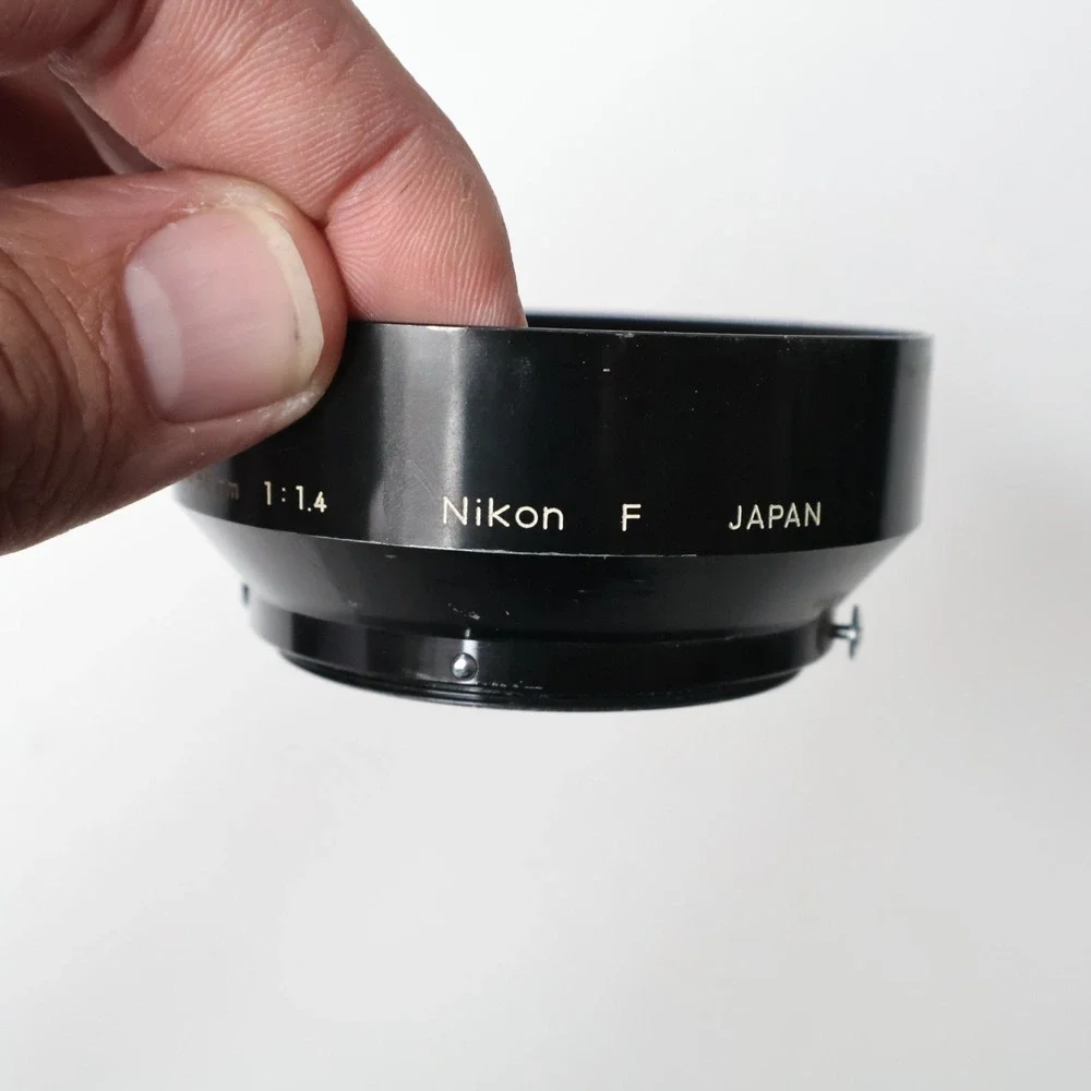 Nikon F Lens Hood 50mm‎ 58mm f/1.4 Japan Black Camera Photography Accessory